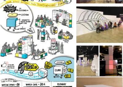 Modulable cubes in creative environment