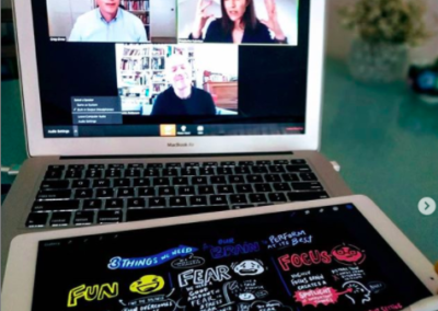 Zoom virtual live scribing: Fun, Fear & Focus