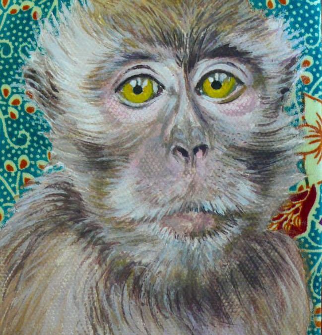 Portrait of Borneo painting