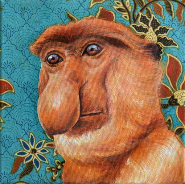 Portrait of Borneo by tikka Hun_probascis monkey