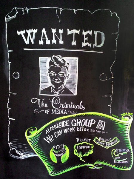 TAK-TIK wall illustrations for Kantar at APAC Confest conference 2015 by GroupM WPP