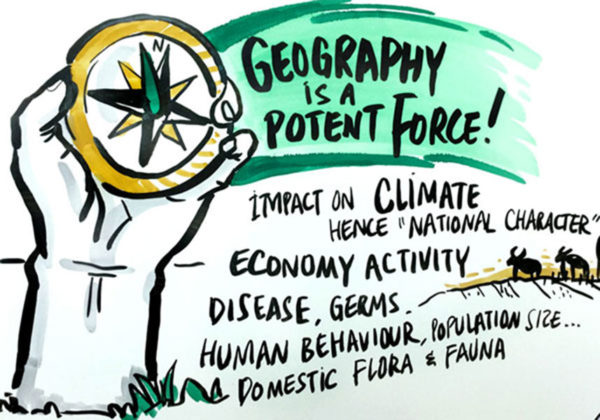 TAK-TIK live drawing of contents into visual for Khazanah Megatrends Forum