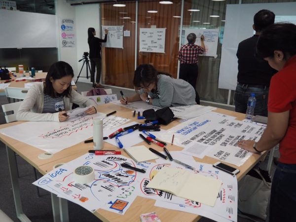 LOG graphic recording workshop by Tak-tik hong kong