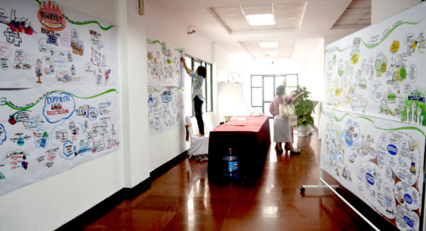 TAK-TIK Visual Solutions graphic facilitation for Mekong Region Land Forum, Hanoi Vietnam - MRLG nonprofit event in Hanoi Vietnam