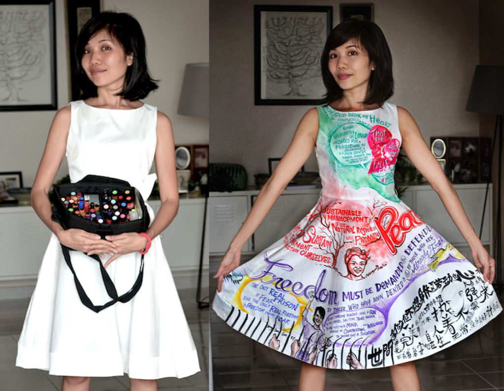 Scribe on Dress – Heros 1