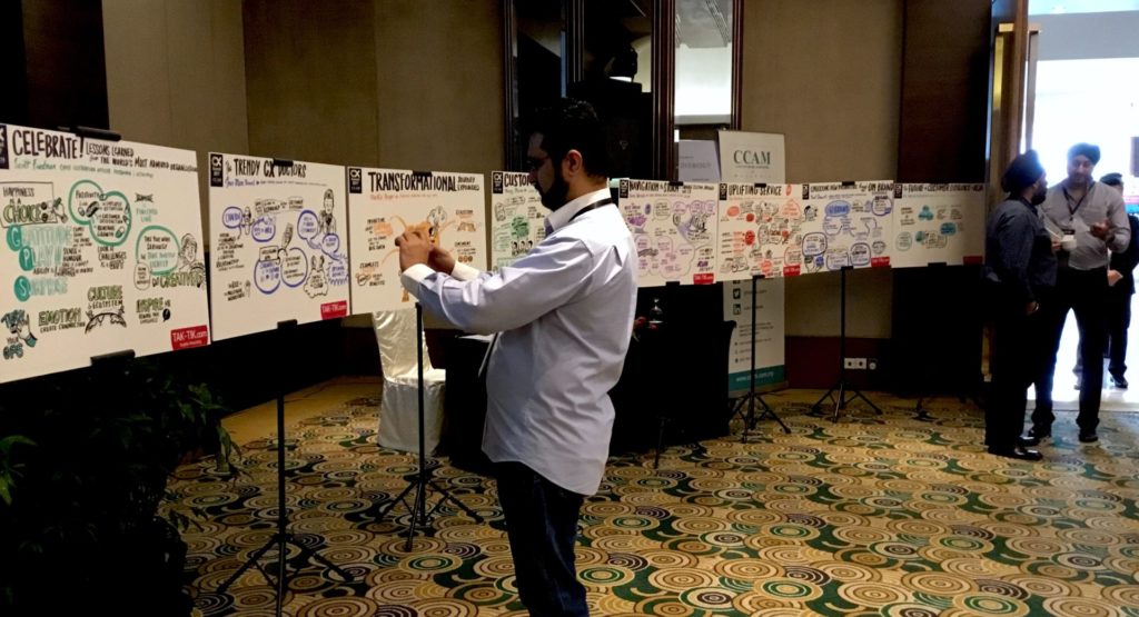TAK-TIK graphic recording CX summit conf CCAM