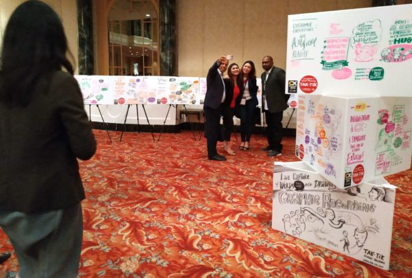 CX summit 2018 TAK-TIK graphic recording at CX summit conf CCAM