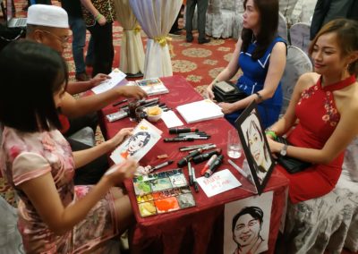 Caricature booth – Data Dimension Chinese New Year annual event